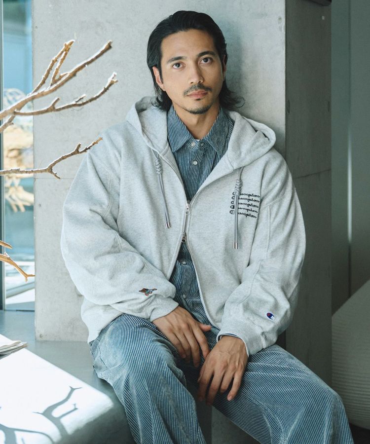 【Men's】Champion×DSC Zip Hooded Sweat Shirt