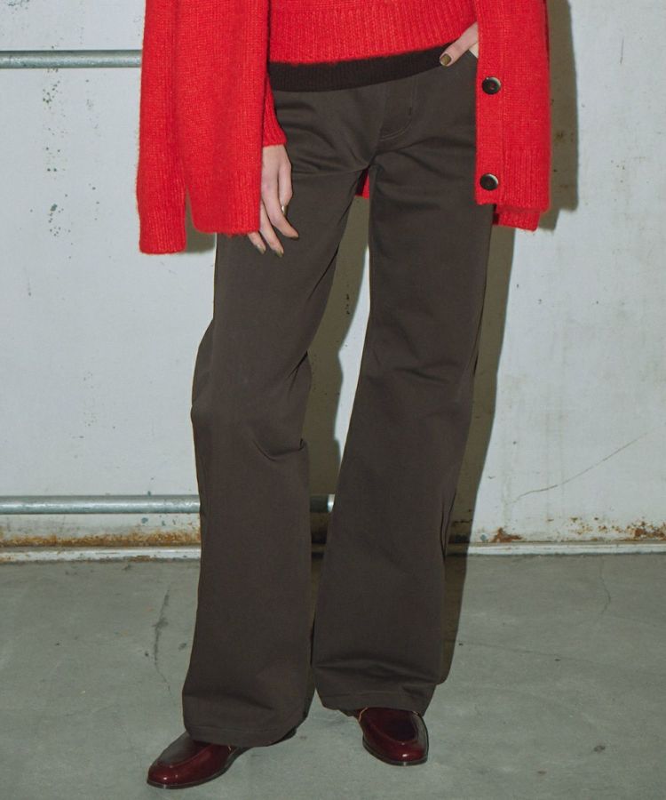 【SHOP ONLY】OSLOW/ コットンダブルフェイス ワイドパンツ