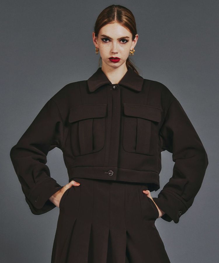 【POINT 10%】Sov. / ツイルダブルクロスブルゾン