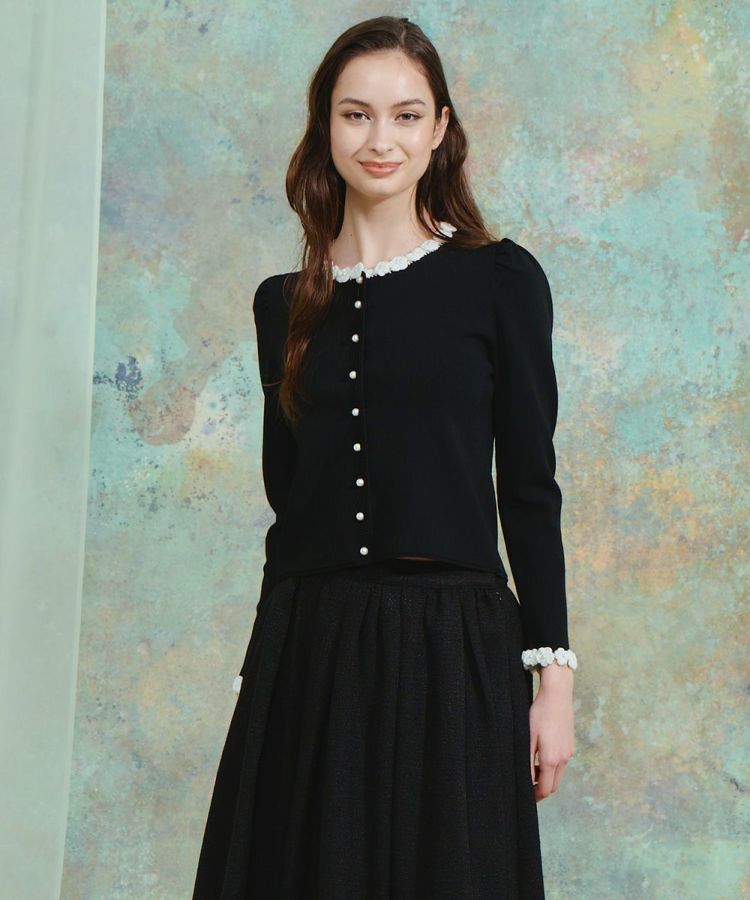 CORCOVADO / フラワーエッジ ニットカーディガン