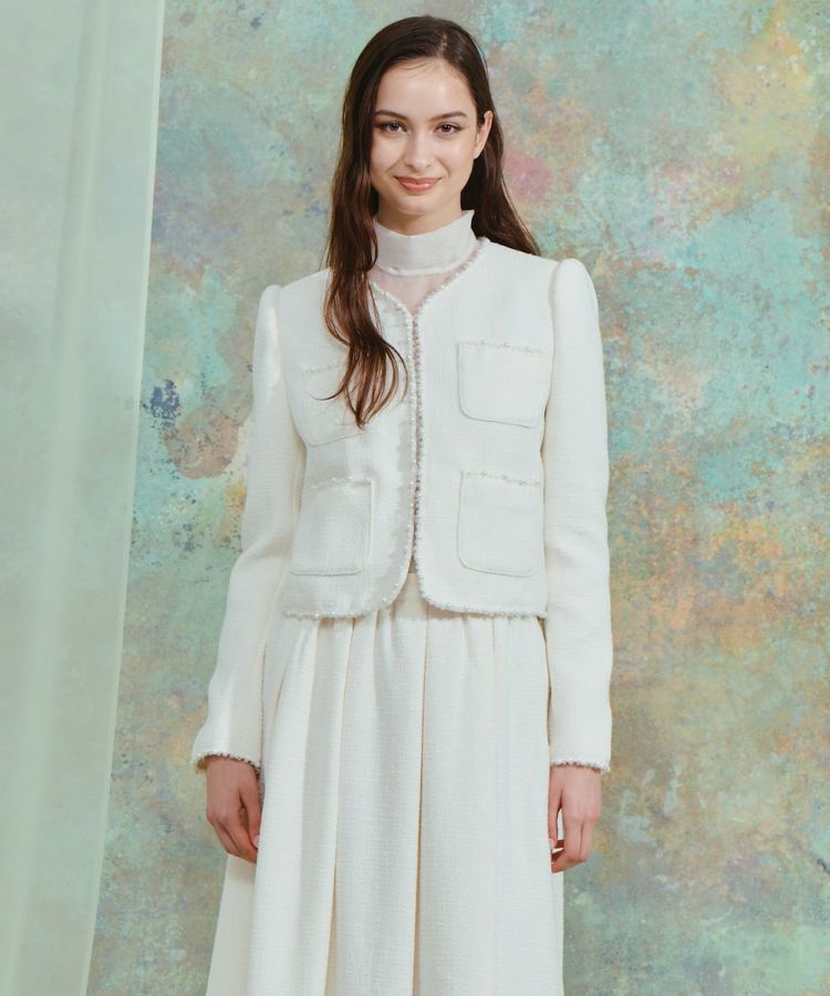 CORCOVADO / ツイード ノーカラージャケット