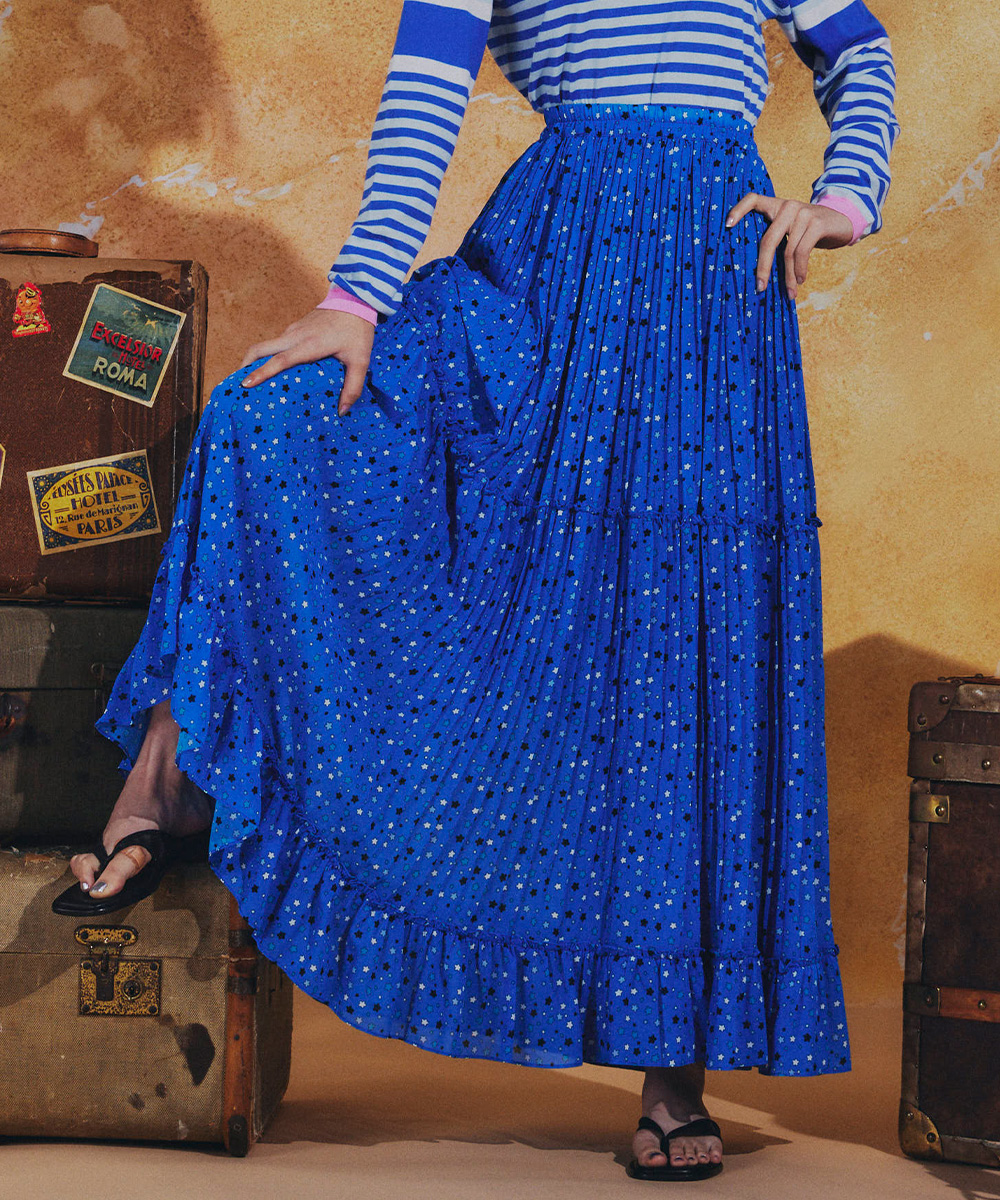  DSC / スター フリルシフォンギャザースカート